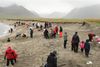 Sandkastalakeppni í Holtsfjöru í Önundarfirð 1 ágúst 2009