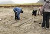 Sandkastalakeppni í Holtsfjöru í Önundarfirð 1 ágúst 2009
