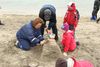 Sandkastalakeppni í Holtsfjöru í Önundarfirð 1 ágúst 2009