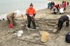 Sandkastalakeppni í Holtsfjöru í Önundarfirð 1 ágúst 2009